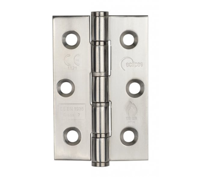 Eclipse 14881 Grade 7 Washered Hinges - 76x51mm - Polished Stainless Steel
