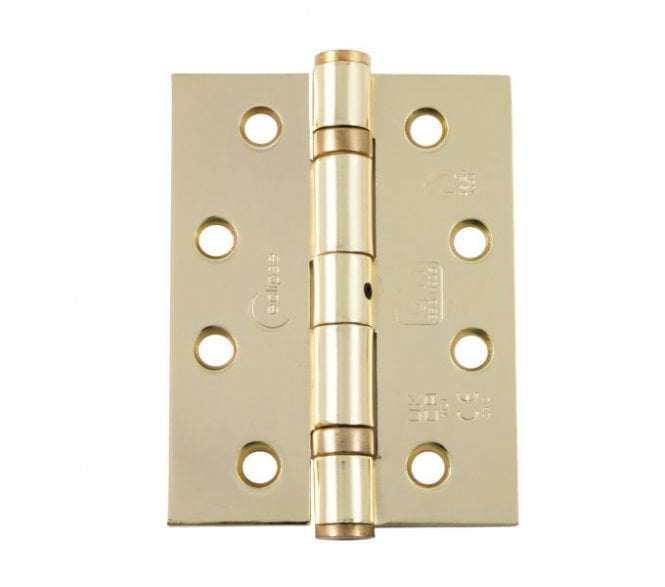Eclipse 14933 Grade 11 Ball Bearing Butt Hinges (Pair) - 102x76mm - Polished Brass