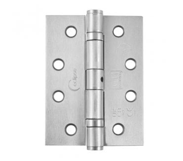 Eclipse 14935 Grade 11 Ball Bearing Butt Hinges (Pair) - 102x76mm - Satin Chrome