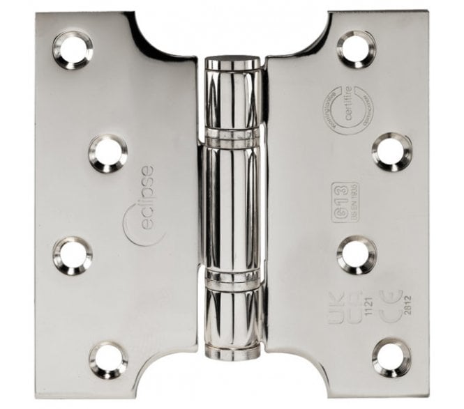 Eclipse 14990 Grade 13 Parliament Hinges (Pair) - 102x102mm - Polished Stainless Steel