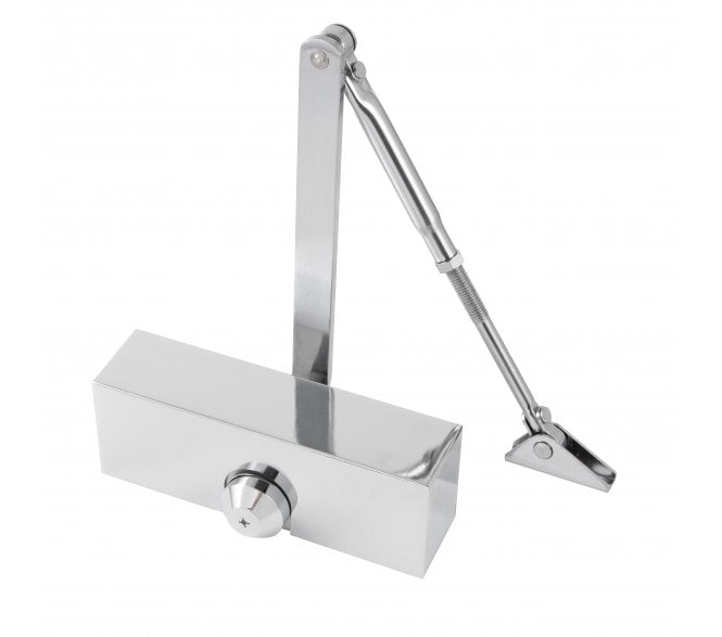 Eclipse 28788 Fixed Power Size 3 Overhead Door Closer - Polished Chrome