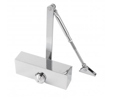 Eclipse 28788 Fixed Power Size 3 Overhead Door Closer - Polished Chrome