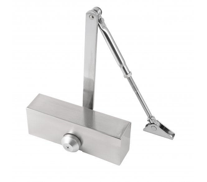 Eclipse 28789 Fixed Power Size 3 Overhead Door Closer - Satin Nickel