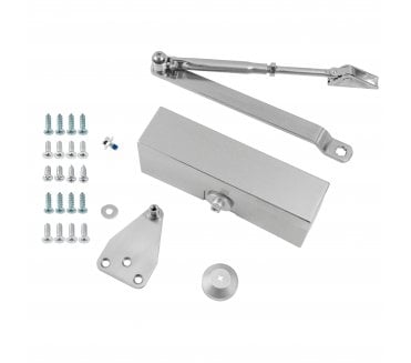 Eclipse 28789 Fixed Power Size 3 Overhead Door Closer - Satin Nickel