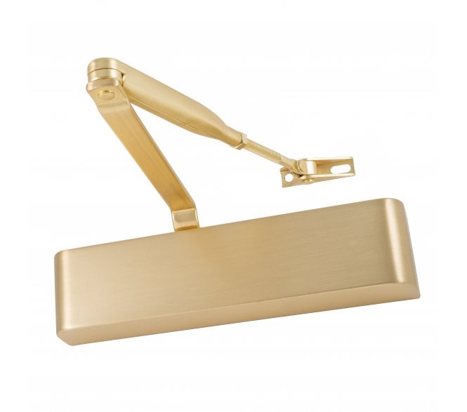 Eclipse 28840 83 Series Adjustable Overhead Door Closer - Size 2 - 4 - Satin Brass