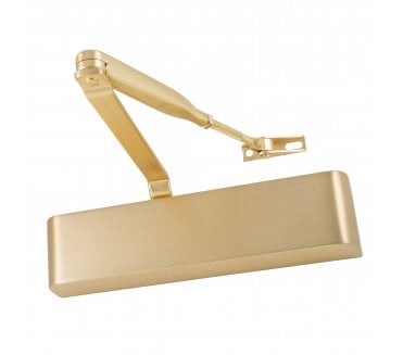 Eclipse 28840 83 Series Adjustable Overhead Door Closer - Size 2 - 4 - Satin Brass