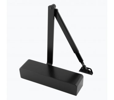 Eclipse 28979 93 Series Adjustable Overhead Door Closer W/Flat Arm - Size 2 - 4 - Black