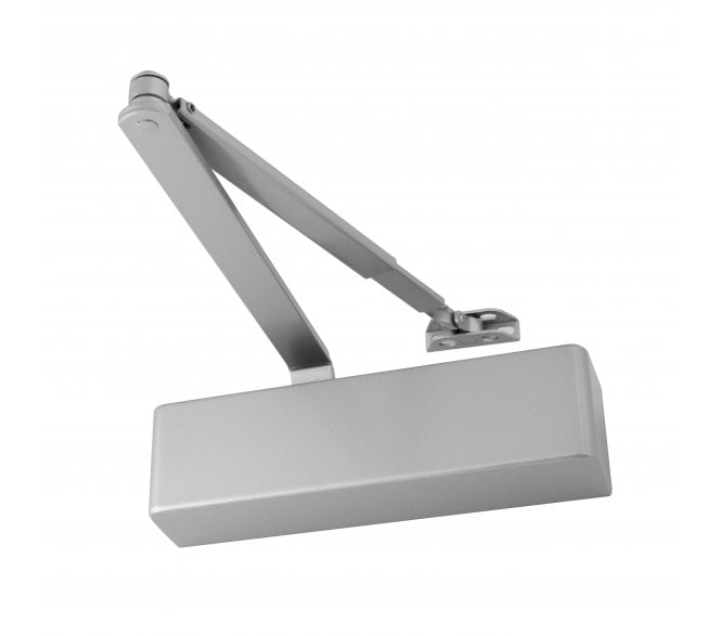 Eclipse 28985 93 Series Adjustable Overhead Door Closer W/Flat Arm - Size 2 - 4 - Silver