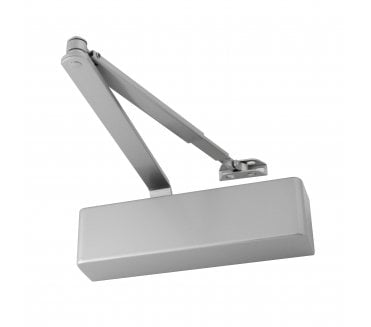 Eclipse 28985 93 Series Adjustable Overhead Door Closer W/Flat Arm - Size 2 - 4 - Silver
