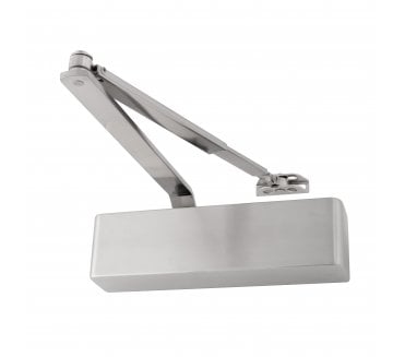 Eclipse 28989 93 Series Adjustable Overhead Door Closer W/Flat Arm - Size 2 - 4 - Satin Nickel
