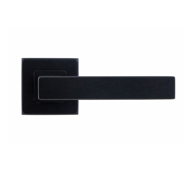 Eclipse 34765 Square Lever on Square Rose - Matt Black