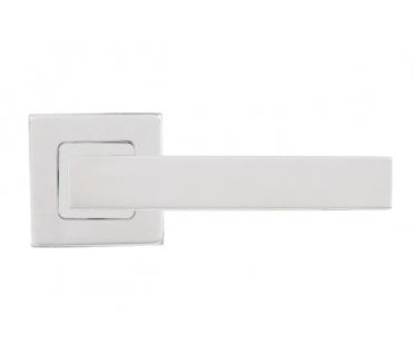 Eclipse 34765 Square Lever on Square Rose - Polished Stainless Steel