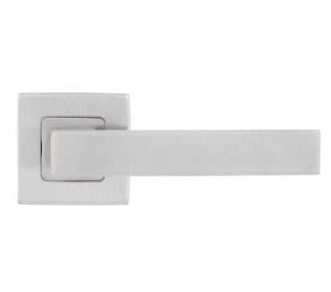 Eclipse 34765 Square Lever on Square Rose - Satin Stainless Steel