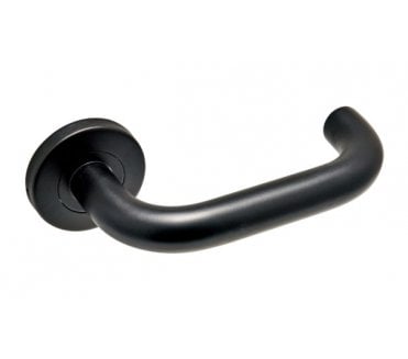 Eclipse 34901 Safety Lever On Round Rose - Matt Black