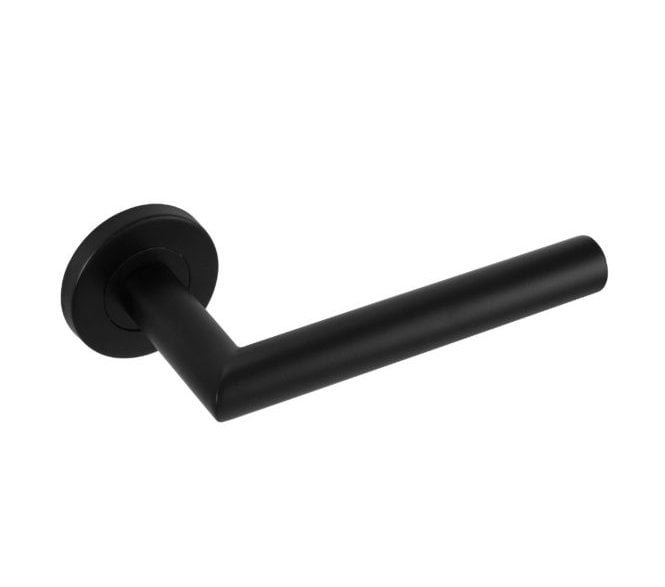 Eclipse 34902 Mitred Lever On Round Rose - Matt Black