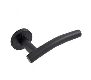 Eclipse 34904 Arched Lever On Round Rose - Matt Black