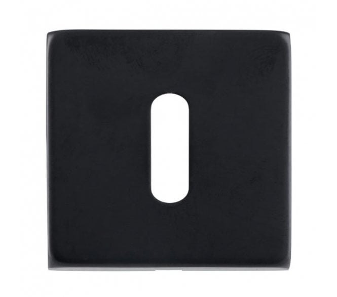 Eclipse 34913 Standard Keyhole Escutcheon (Square) - Matt Black