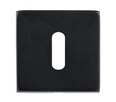 Eclipse 34913 Standard Keyhole Escutcheon (Square) - Matt Black