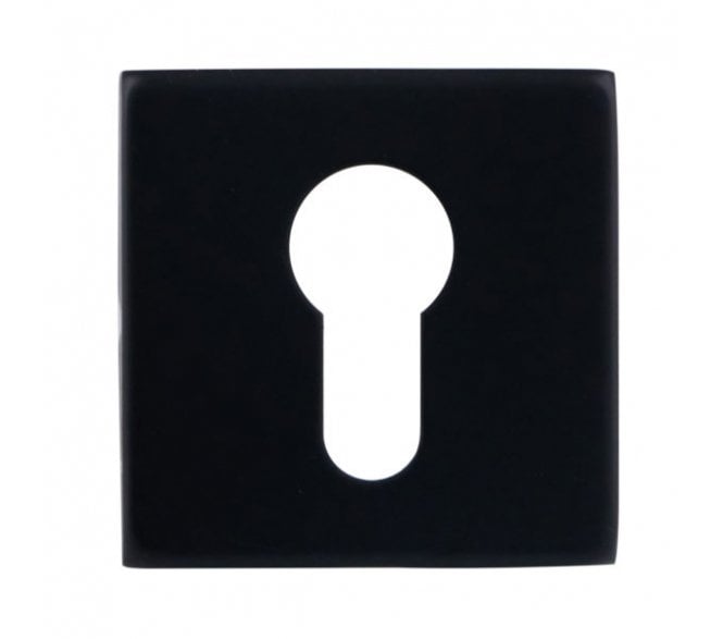 Eclipse 34914 Euro Profile Escutcheon (Square) - Matt Black