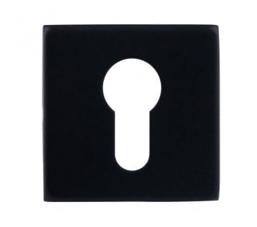 Eclipse 34914 Euro Profile Escutcheon (Square) - Matt Black