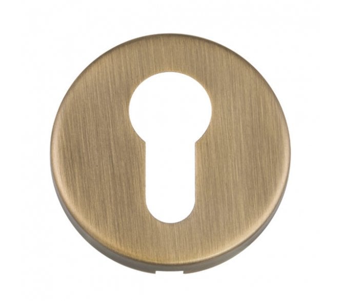 Eclipse 34916 Euro Profile Escutcheon - Matt Antique Brass
