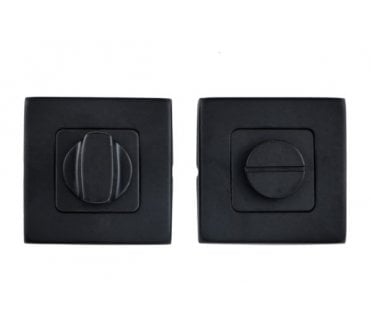 Eclipse 34923 Bathroom Thumbturn & Release Set (Square) - Matt Black