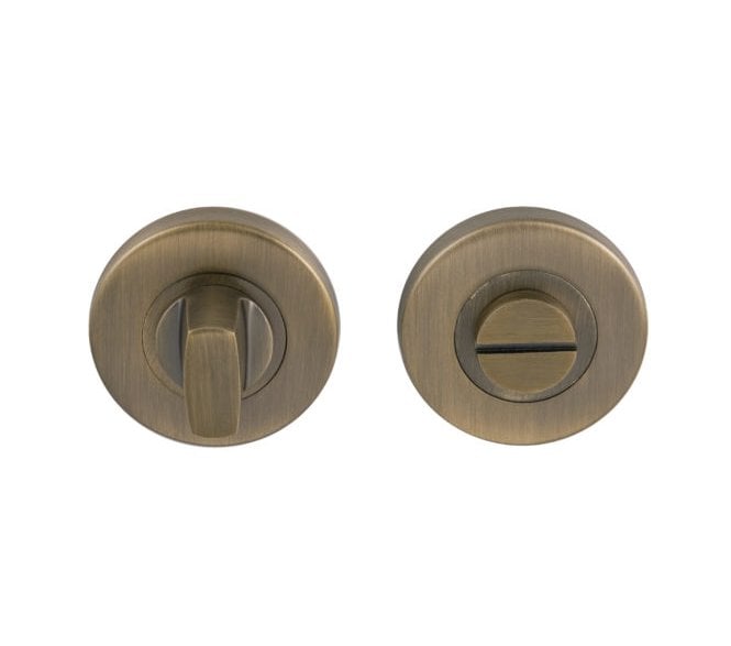 Eclipse 34925 Bathroom Thumbturn & Release Set - Matt Antique Brass