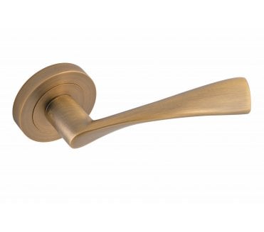 Eclipse 62107 Monza Lever on Round Rose - Matt Antique Brass