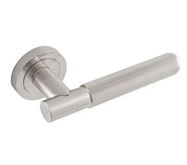 Eclipse 62232 Knurled Lever on Round Rose - Satin Nickel