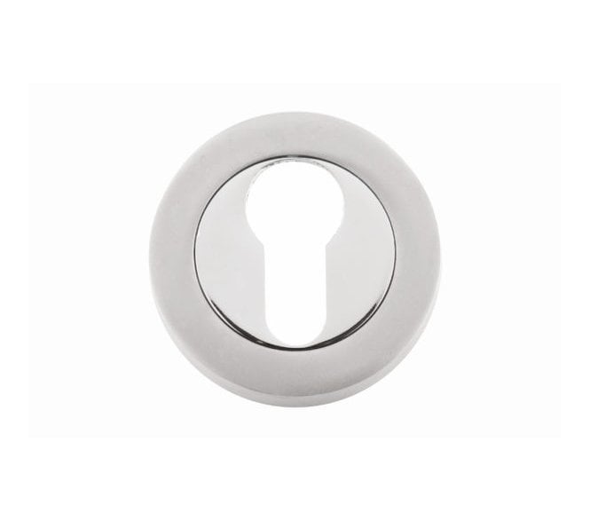 Eclipse 62563 Euro Profile Escutcheon - Polished Chrome/Satin Chrome