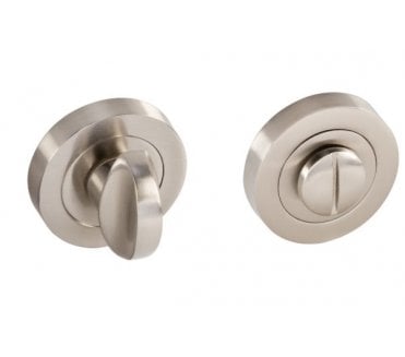 Eclipse 62691 Bathroom Thumbturn & Release Set - Satin Nickel