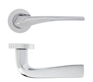 Eclipse 63220 Insignia Lanza Lever On Round Rose - Polished Chrome