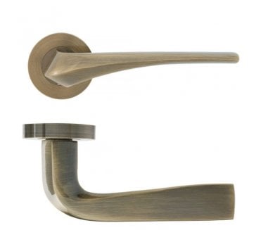 Eclipse 63225 Insignia Lanza Lever On Round Rose - Antique Brass
