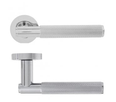 Eclipse 63230 Insignia Knurled Lever On Round Rose - Polished Chrome