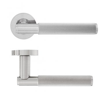 Eclipse 63232 Insignia Knurled Lever On Round Rose - Satin Nickel