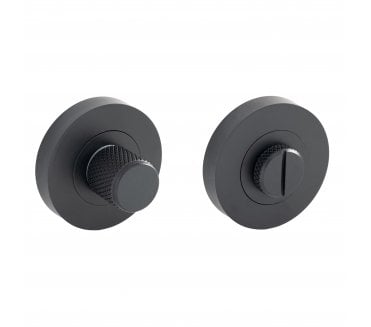 Eclipse 63281 Knurled Bathroom Turn & Release - Matt Black