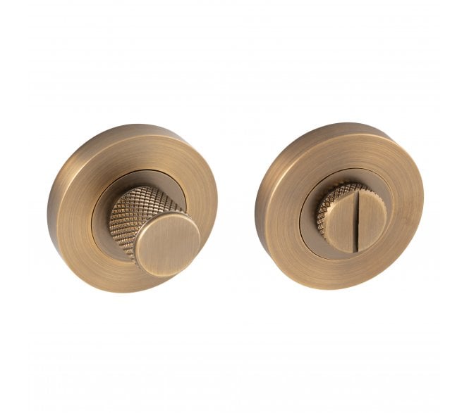 Eclipse 63287 Knurled Bathroom Turn & Release - Matt Antique Brass