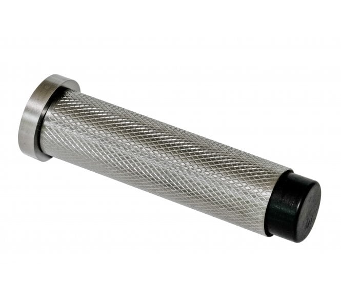 Eclipse 63746 Knurled Skirting Mounted Door Stop On Rose - 76mm - Dark Bronze