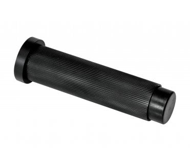 Eclipse 63751 Linear Skirting Mounted Door Stop On Rose - 76mm - Black