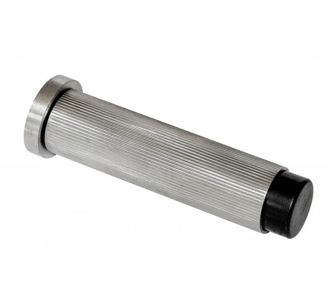 Eclipse 63752 Linear Skirting Mounted Door Stop On Rose - 76mm - Satin Stainless Steel