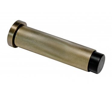 Eclipse 63755 Linear Skirting Mounted Door Stop On Rose - 76mm - Matt Antique Brass
