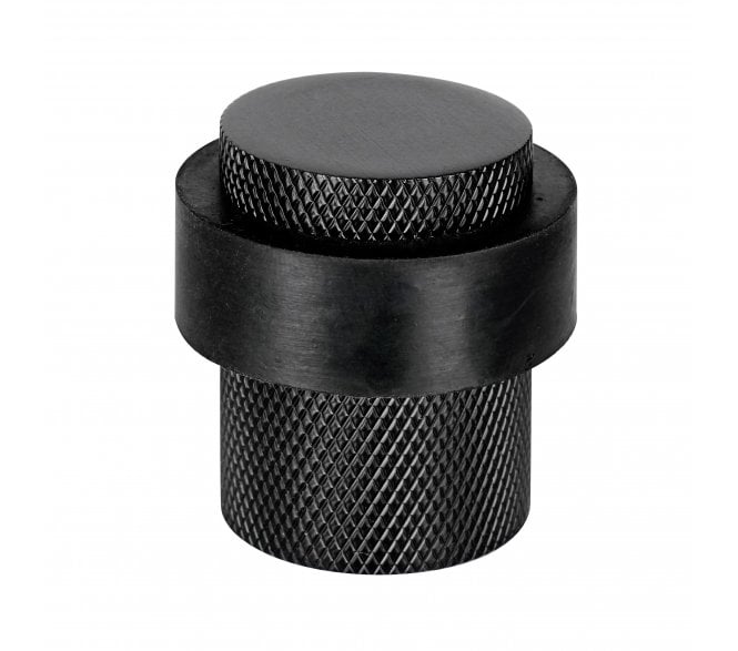 Eclipse 63761 Knurled Floor Mounted Door Stop - Black