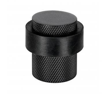 Eclipse 63761 Knurled Floor Mounted Door Stop - Black