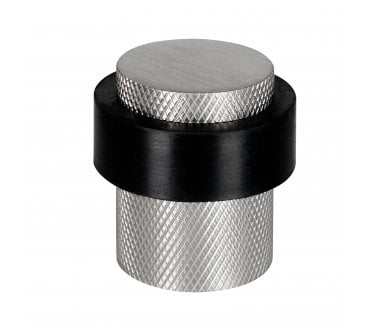 Eclipse 63762 Knurled Floor Mounted Door Stop - Satin Stainless Steel