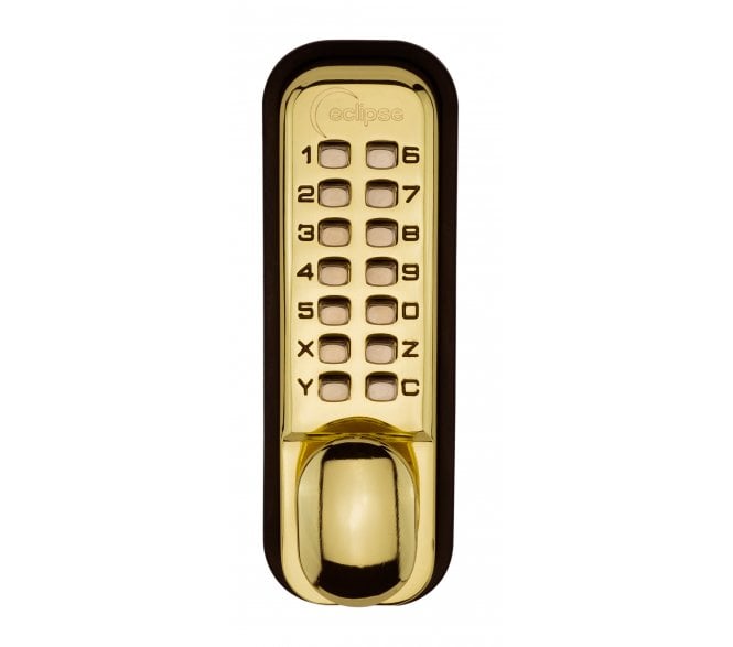 Eclipse 70251 ED20 Easy Code Change Digital Lock - Polished Brass