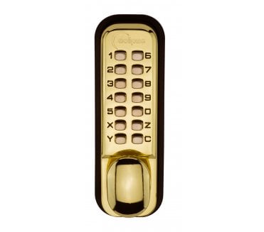 Eclipse 70251 ED20 Easy Code Change Digital Lock - Polished Brass