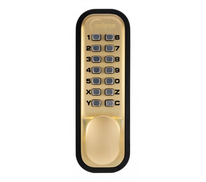 Eclipse 70257 ED20 Easy Code Change Digital Lock - Satin Brass
