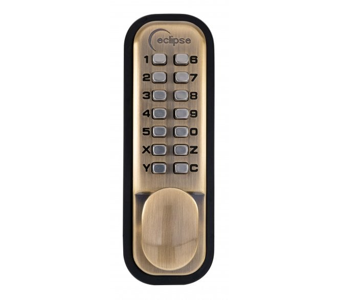 Eclipse 70258 ED20 Easy Code Change Digital Lock - Antique Brass