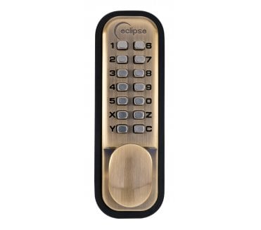 Eclipse 70258 ED20 Easy Code Change Digital Lock - Antique Brass