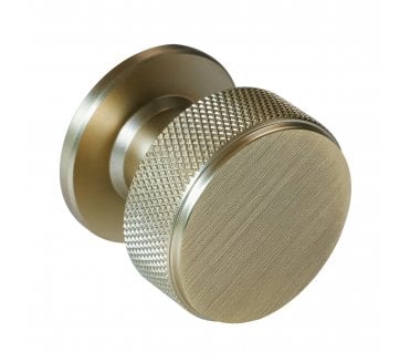 Eclipse 95603 Knurled Cabinet Knob - 35mm - Antique Brass